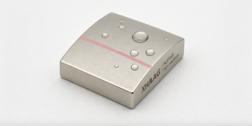 N40UH arc segment magnet for elevator traction motor — XHMAG