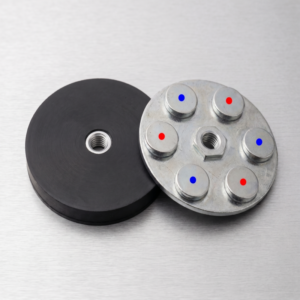 Rubber coated NdFeB magnet N35 non-slip mounting — XHMAG